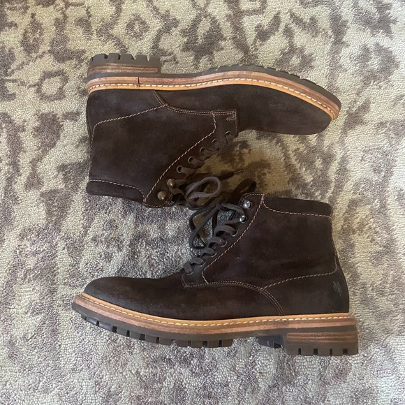 Marc O’Polo Brown Suede Lace-up Boots